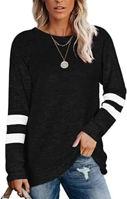 2023 Women's Casual Loose Round Neck Long Sleeve T-Shirt
