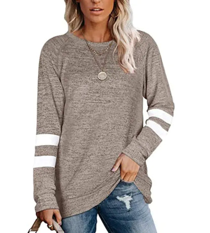 2023 Women's Casual Loose Round Neck Long Sleeve T-Shirt