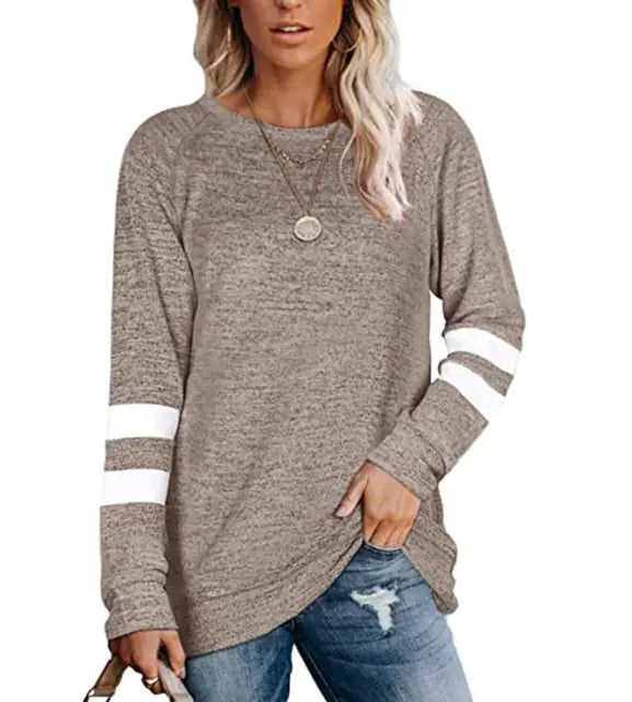 2023 Women's Casual Loose Round Neck Long Sleeve T-Shirt