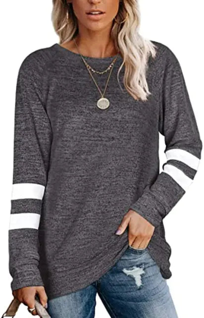 2023 Women's Casual Loose Round Neck Long Sleeve T-Shirt