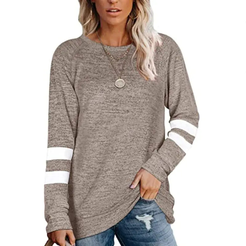 2023 Women's Casual Loose Round Neck Long Sleeve T-Shirt